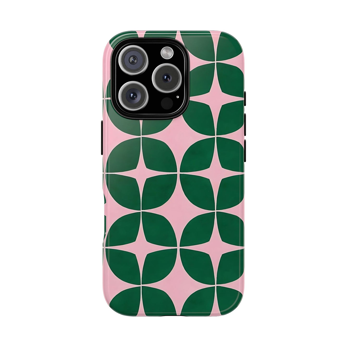 Stylish Phone Case - Geometric Design, Phone Cover, Floral Phone Case, Unique Gift for Her, Trendy Accessory