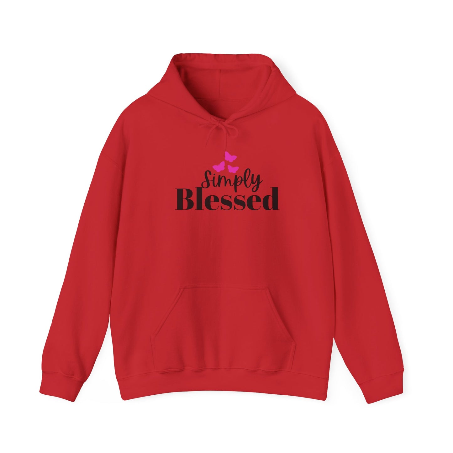 Simply Blessed Unisex Heavy Blend Hoodie, Faith-Based Apparel, Cozy Sweatshirt, Inspirational Gift, Everyday Comfort Wear