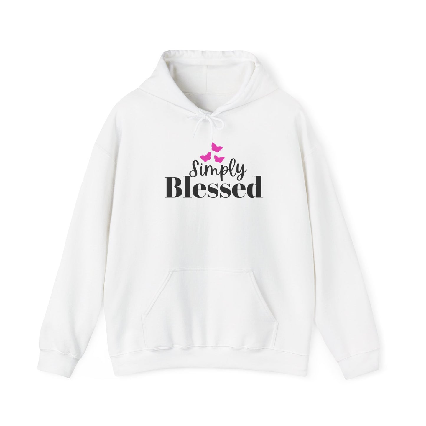 Simply Blessed Unisex Heavy Blend Hoodie, Faith-Based Apparel, Cozy Sweatshirt, Inspirational Gift, Everyday Comfort Wear