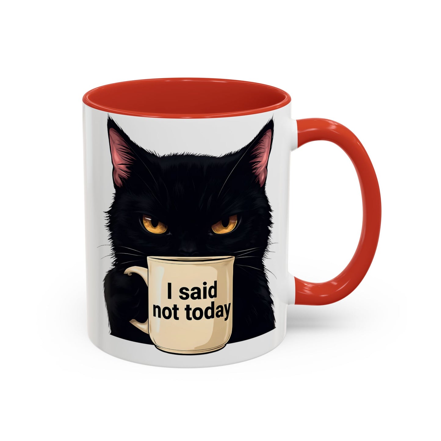 Black Cat Coffee Mug, Cute Cat Lover Gift, Funny Animal Mug, Halloween Decor, Gift for Cat Owners