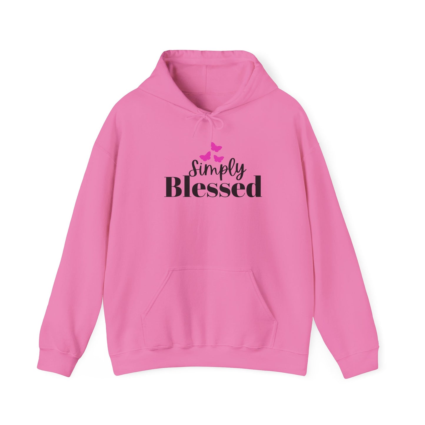 Simply Blessed Unisex Heavy Blend Hoodie, Faith-Based Apparel, Cozy Sweatshirt, Inspirational Gift, Everyday Comfort Wear