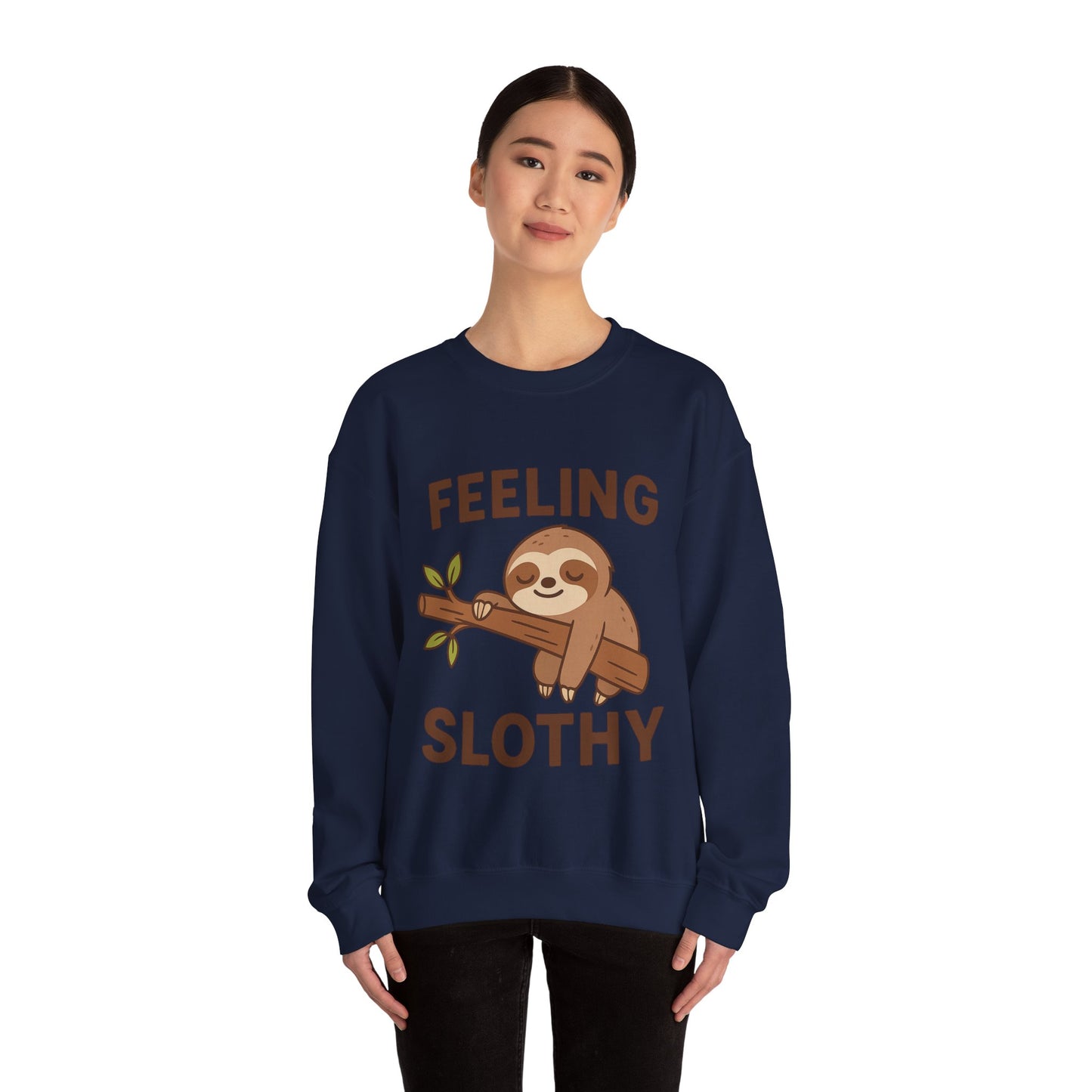 Sloth cute Crewneck Sweatshirt, Cozy Gift, Unisex Sweatshirt, Relaxed Loungewear, Funny Sweatshirt, Sloth Lover Gift