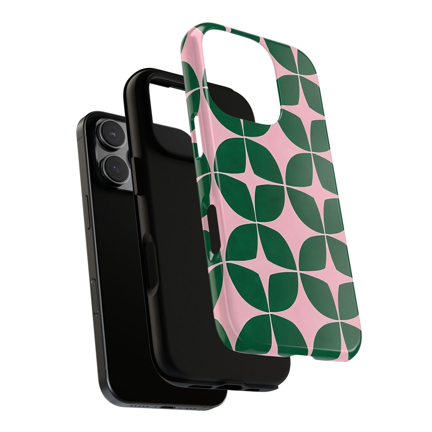 Stylish Phone Case - Geometric Design, Phone Cover, Floral Phone Case, Unique Gift for Her, Trendy Accessory
