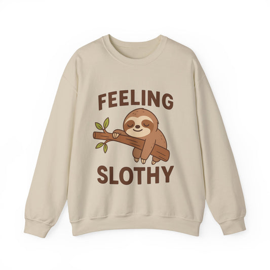 Sloth cute Crewneck Sweatshirt, Cozy Gift, Unisex Sweatshirt, Relaxed Loungewear, Funny Sweatshirt, Sloth Lover Gift