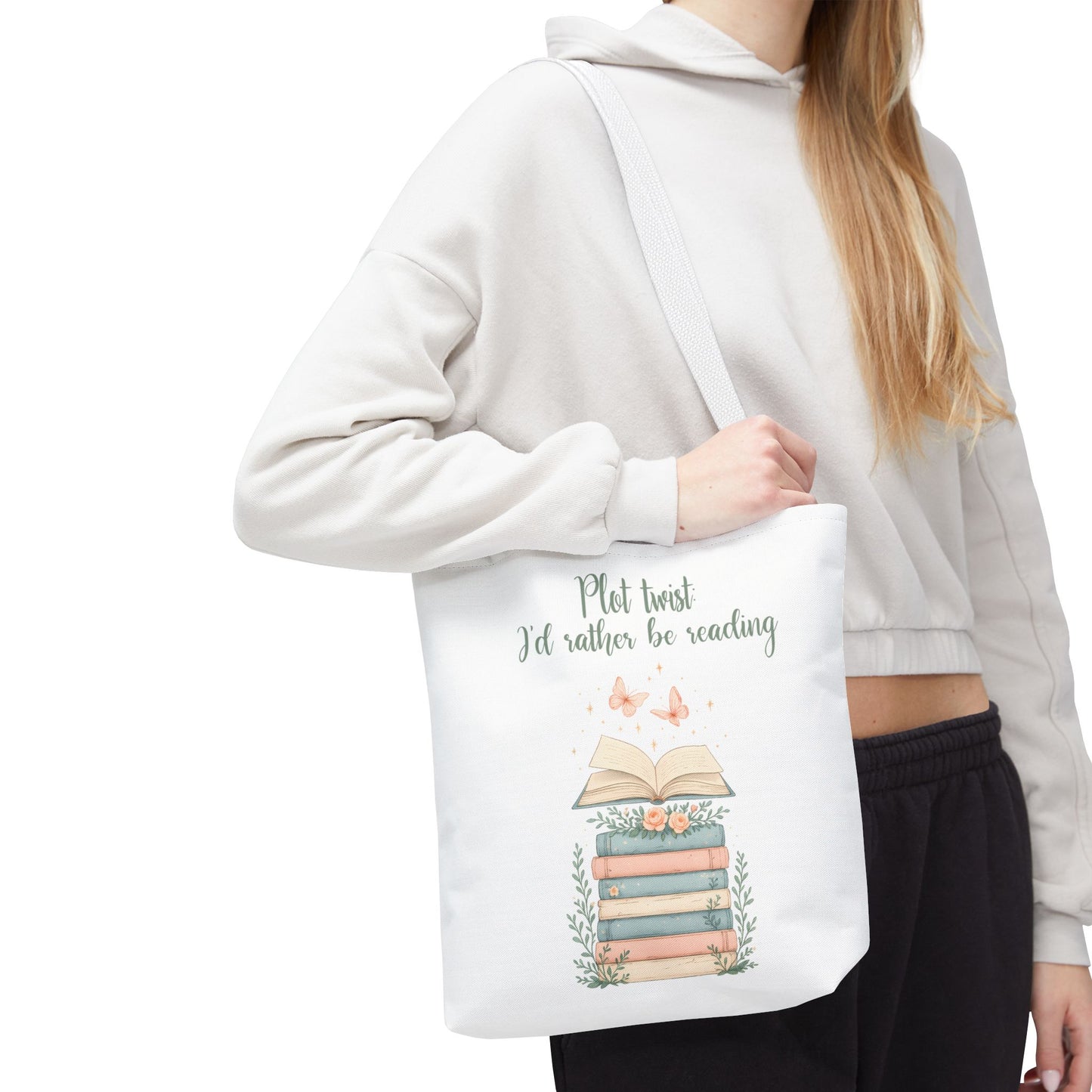 Book Lover's Tote Bag | I'd Rather Be Reading | Literary Gift, Reading Bag, Library Tote, Bookish Accessory, Perfect for Bookworms