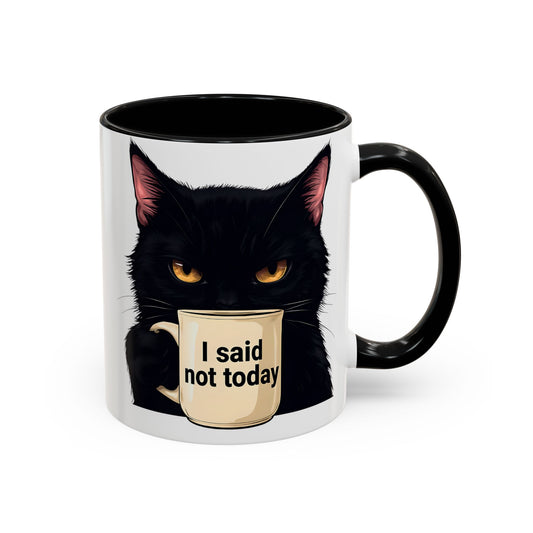 Black Cat Coffee Mug, Cute Cat Lover Gift, Funny Animal Mug, Halloween Decor, Gift for Cat Owners