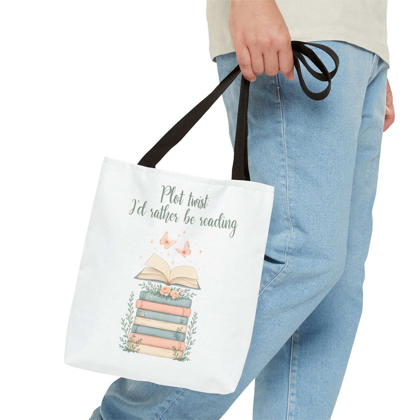 Book Lover's Tote Bag | I'd Rather Be Reading | Literary Gift, Reading Bag, Library Tote, Bookish Accessory, Perfect for Bookworms