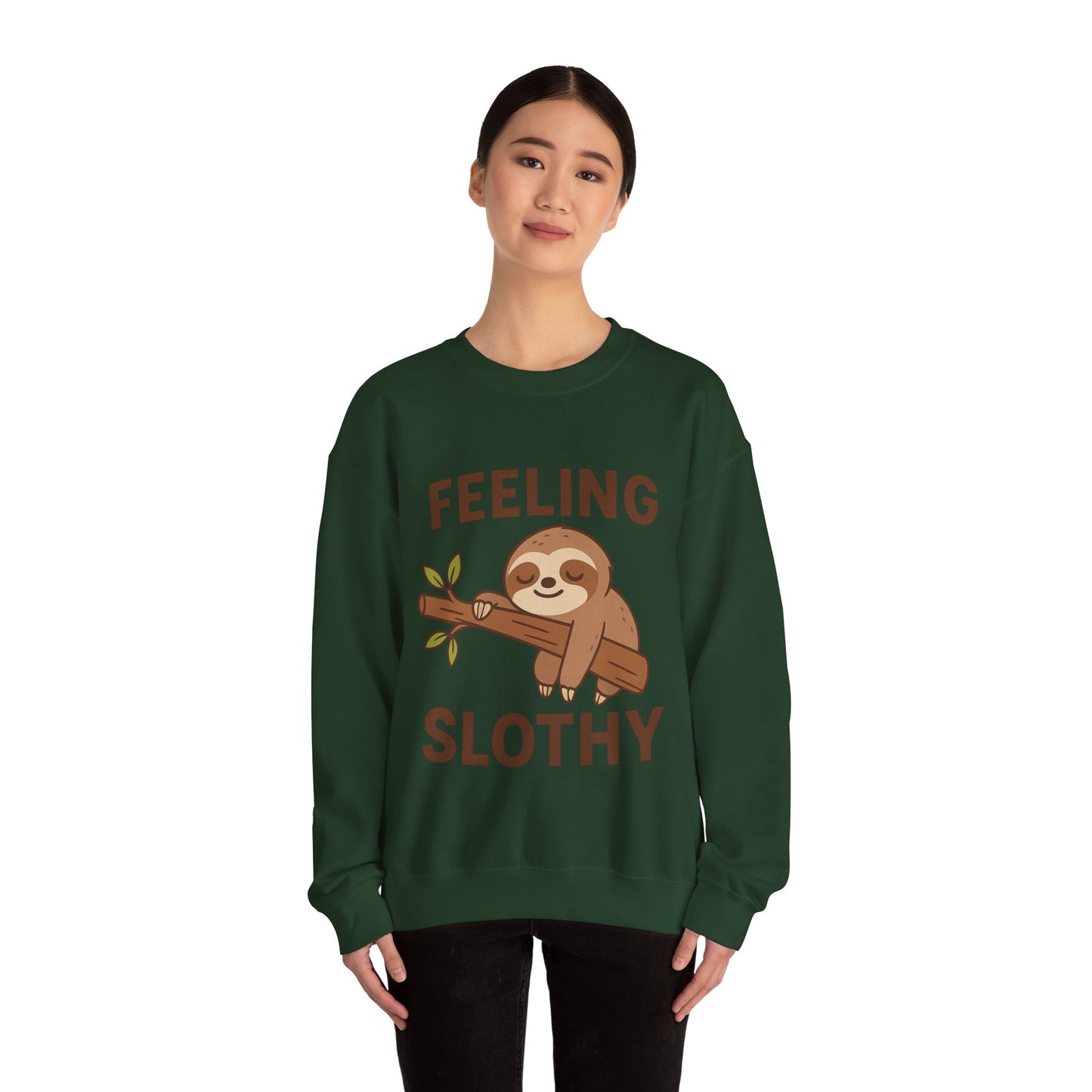 Sloth cute Crewneck Sweatshirt, Cozy Gift, Unisex Sweatshirt, Relaxed Loungewear, Funny Sweatshirt, Sloth Lover Gift