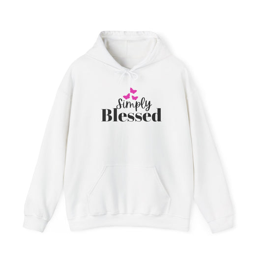 Simply Blessed Unisex Heavy Blend Hoodie, Faith-Based Apparel, Cozy Sweatshirt, Inspirational Gift, Everyday Comfort Wear