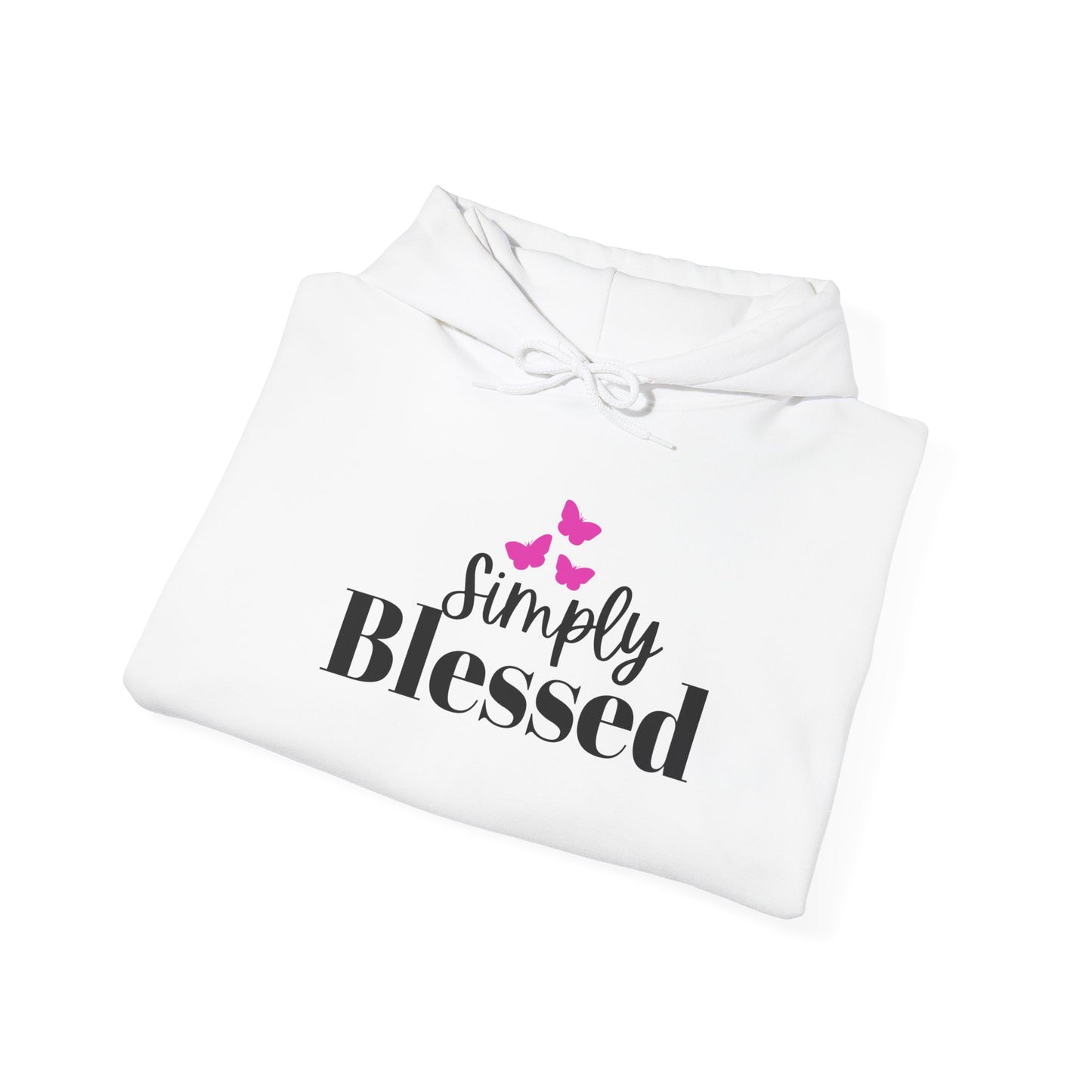 Simply Blessed Unisex Heavy Blend Hoodie, Faith-Based Apparel, Cozy Sweatshirt, Inspirational Gift, Everyday Comfort Wear