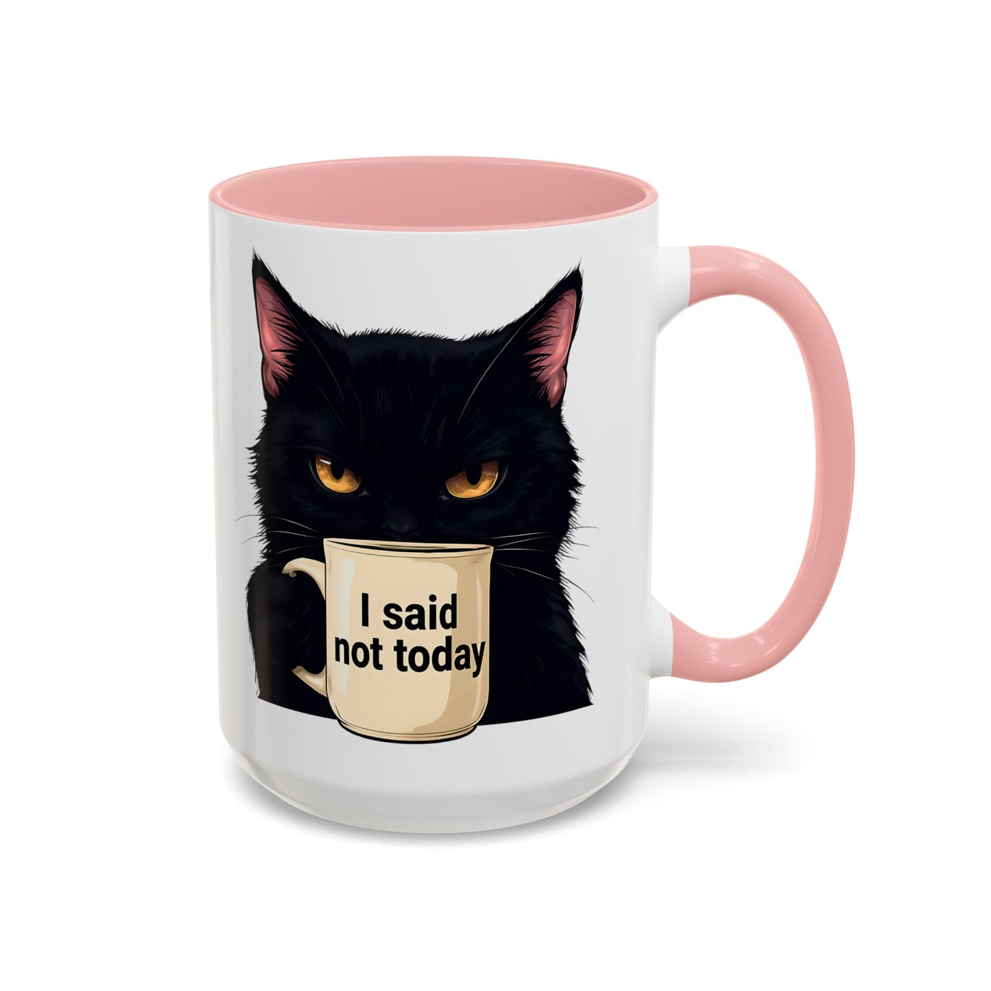 Black Cat Coffee Mug, Cute Cat Lover Gift, Funny Animal Mug, Halloween Decor, Gift for Cat Owners
