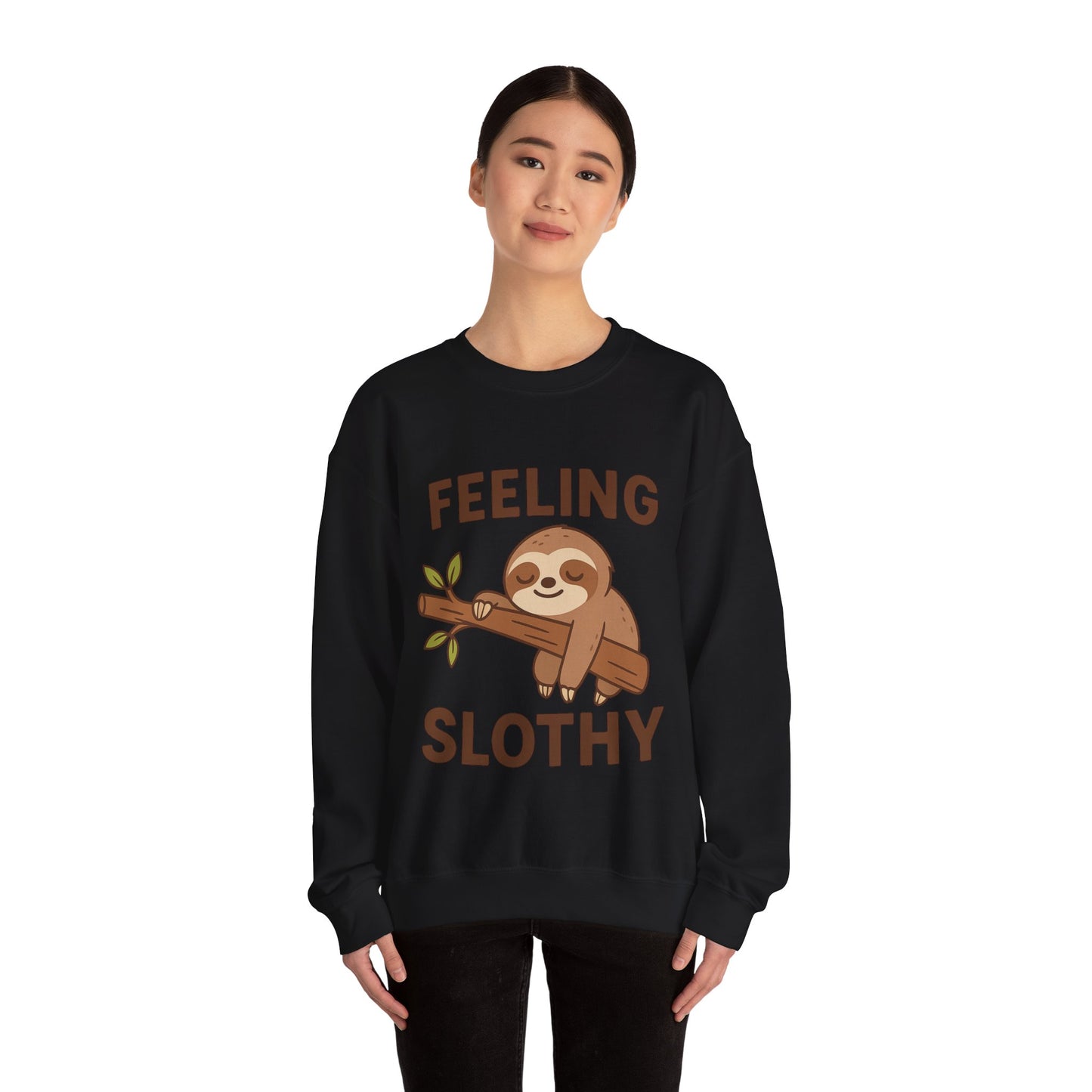 Sloth cute Crewneck Sweatshirt, Cozy Gift, Unisex Sweatshirt, Relaxed Loungewear, Funny Sweatshirt, Sloth Lover Gift