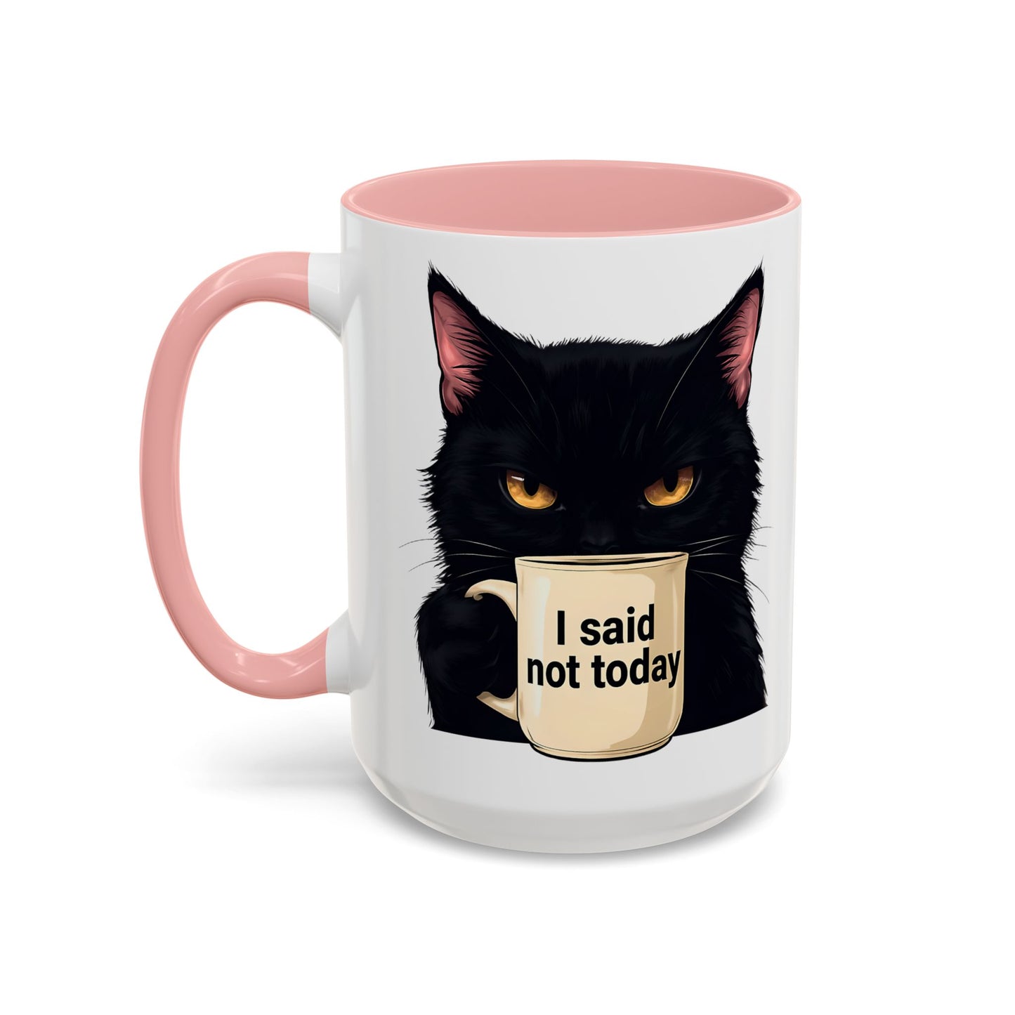 Black Cat Coffee Mug, Cute Cat Lover Gift, Funny Animal Mug, Halloween Decor, Gift for Cat Owners