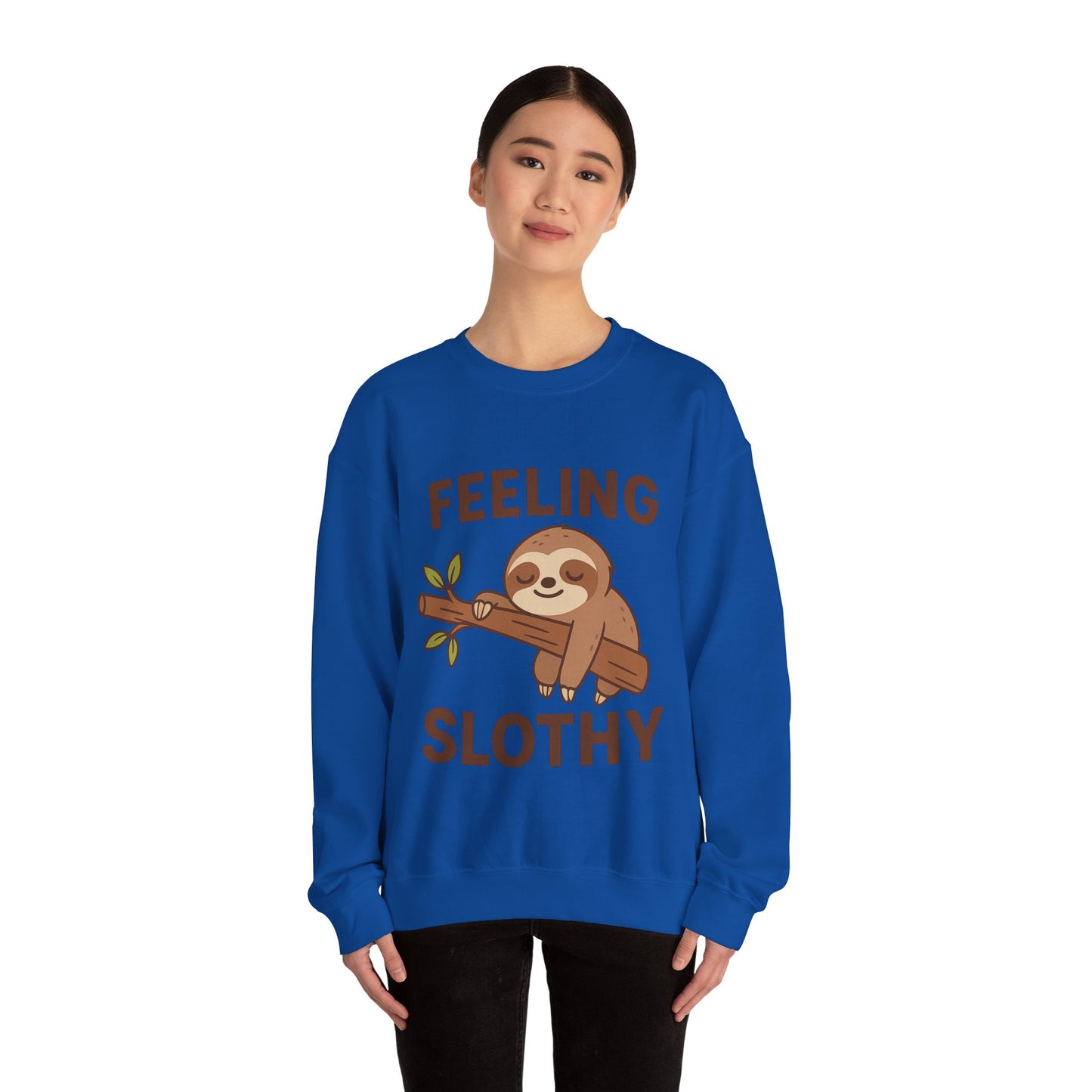 Sloth cute Crewneck Sweatshirt, Cozy Gift, Unisex Sweatshirt, Relaxed Loungewear, Funny Sweatshirt, Sloth Lover Gift