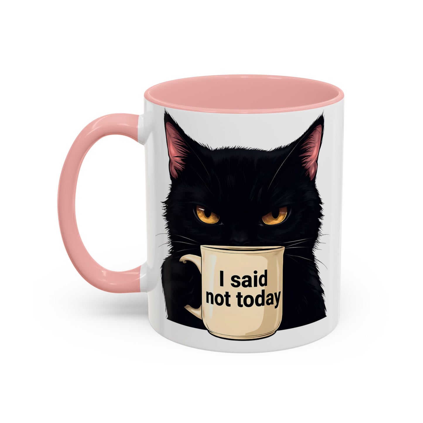 Black Cat Coffee Mug, Cute Cat Lover Gift, Funny Animal Mug, Halloween Decor, Gift for Cat Owners