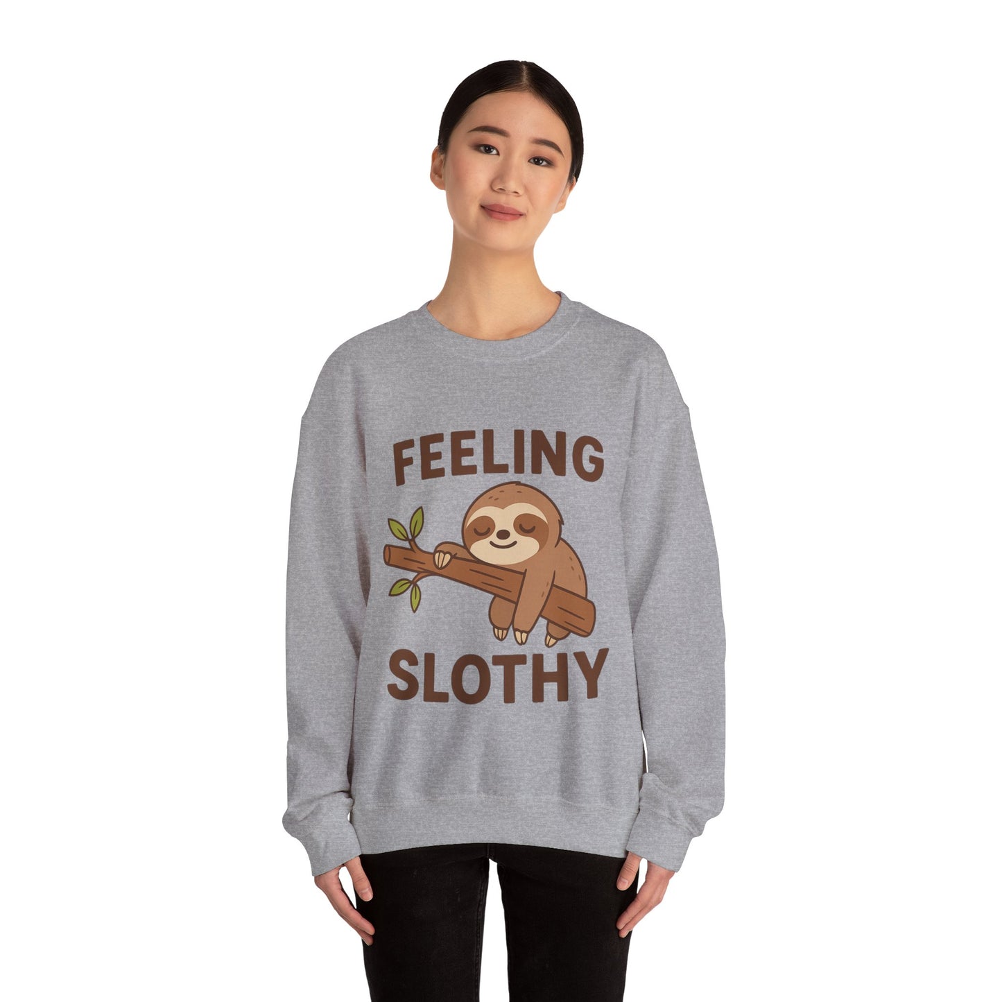 Sloth cute Crewneck Sweatshirt, Cozy Gift, Unisex Sweatshirt, Relaxed Loungewear, Funny Sweatshirt, Sloth Lover Gift