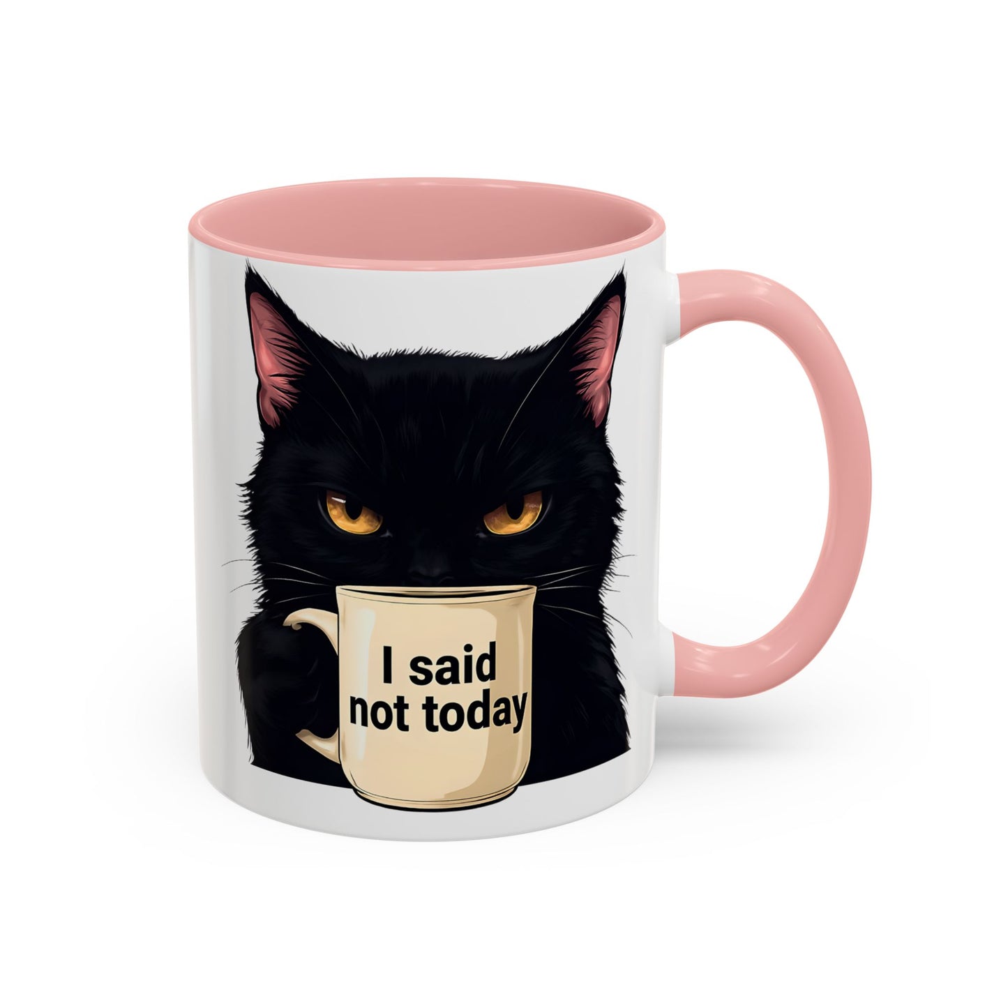 Black Cat Coffee Mug, Cute Cat Lover Gift, Funny Animal Mug, Halloween Decor, Gift for Cat Owners
