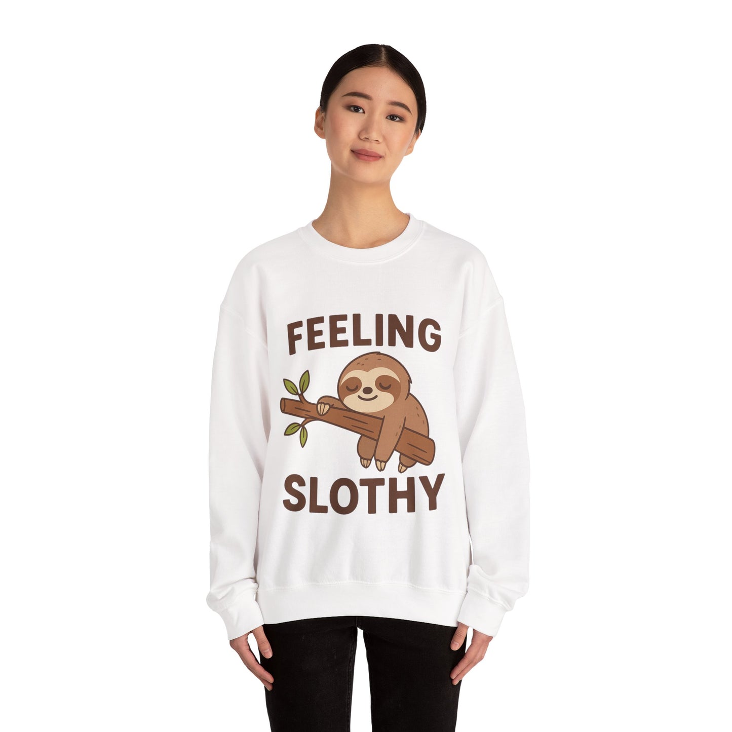 Sloth cute Crewneck Sweatshirt, Cozy Gift, Unisex Sweatshirt, Relaxed Loungewear, Funny Sweatshirt, Sloth Lover Gift