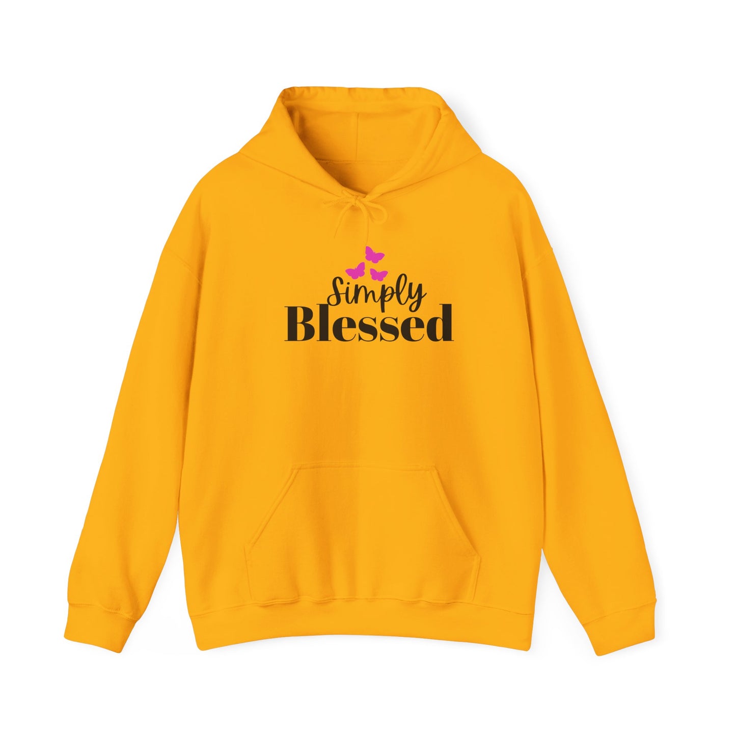 Simply Blessed Unisex Heavy Blend Hoodie, Faith-Based Apparel, Cozy Sweatshirt, Inspirational Gift, Everyday Comfort Wear