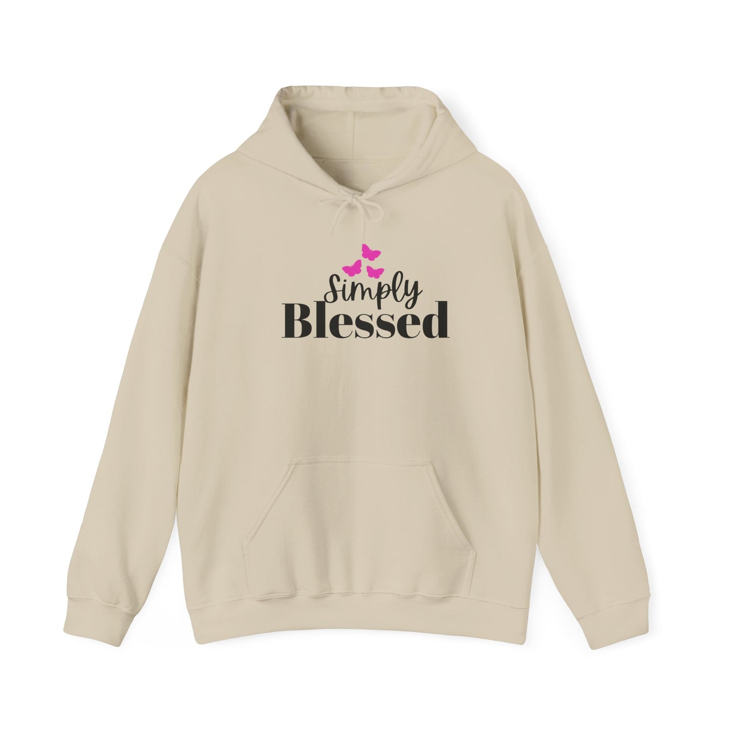 Simply Blessed Unisex Heavy Blend Hoodie, Faith-Based Apparel, Cozy Sweatshirt, Inspirational Gift, Everyday Comfort Wear